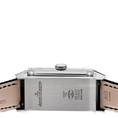 Jaeger-LeCoultre Stainless Steel Alligator Diamond 20mm Reverso One MonoFace Quartz Watch Q3288420 6 of 7