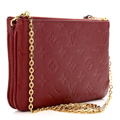 Louis Vuitton Empreinte Double Zip Pochette Cherry Berry 3 of 13