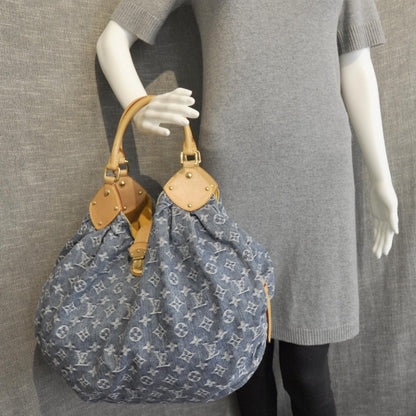 Louis Vuitton Denim Mahina XL Blue 3 of 8