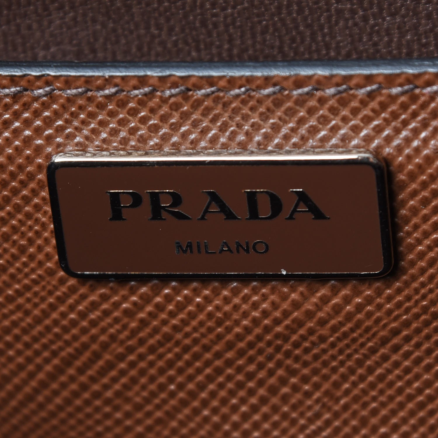 Prada Saffiano Cuir Twin Tote Cacao 8 of 13
