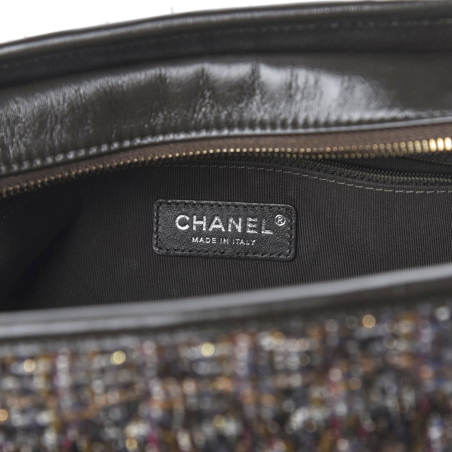 Chanel Tweed Calfskin Medium Gabrielle Hobo Brown 6 of 11
