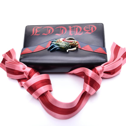 Gucci Calfskin Naga Dragon Small Shoulder Bag Black 11 of 15