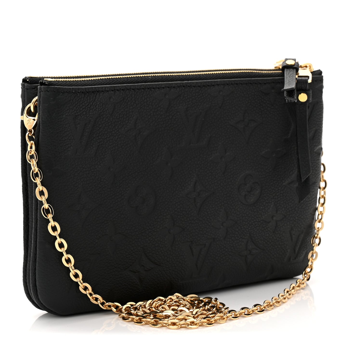 Empreinte Double Zip Pochette Black