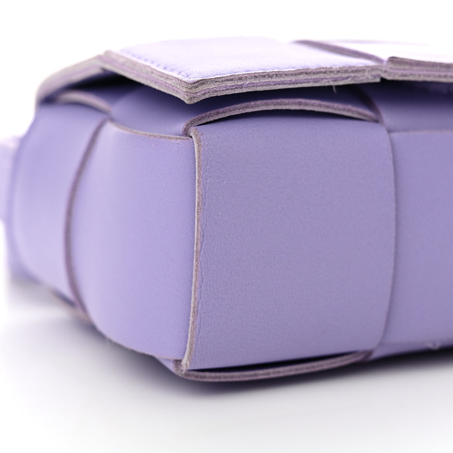 Lambskin Intreccio Candy Cassette Crossbody Bag Wisteria