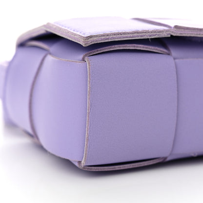 Bottega Veneta Lambskin Intreccio Candy Cassette Crossbody Bag Wisteria 8 of 10