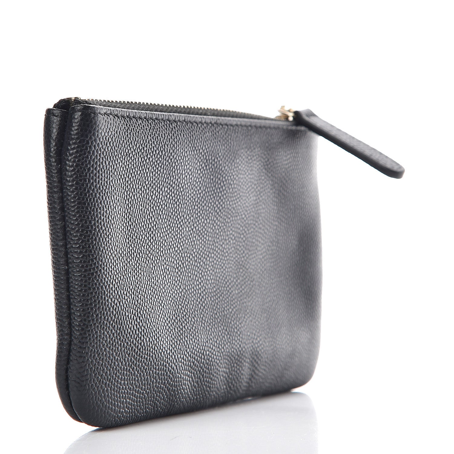 Chanel Caviar Studded Deauville Cosmetic Pouch Black 3 of 8