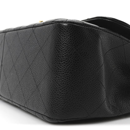 Chanel Caviar Quilted Jumbo Double Flap Black 10 of 10
