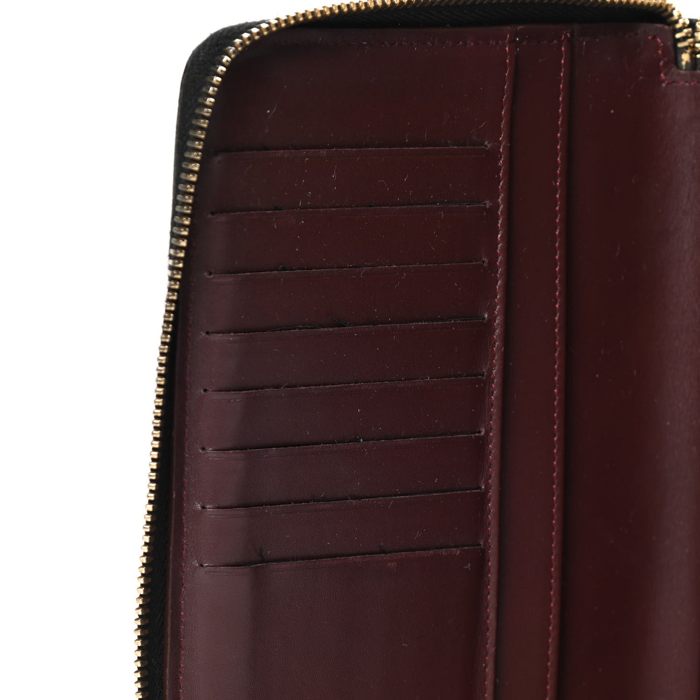 Caviar Quilted Large Zip Around Organizer Wallet Black