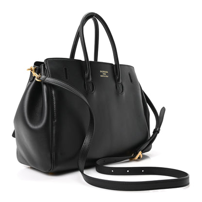 Balenciaga Smooth Calfskin Small Bel Air Carry All Bag Black 2 of 8