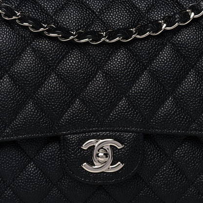 Chanel Caviar Quilted Medium Double Flap Black 8 of 10