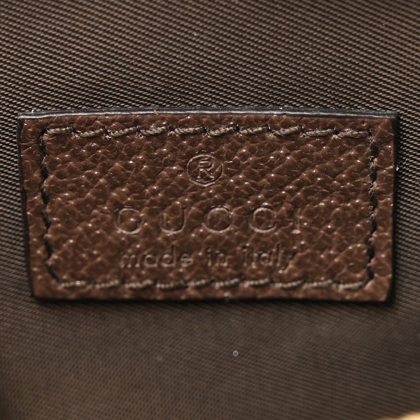 GG Supreme Monogram Textured Calfskin Web Medium Ophidia Cosmetic Case Beige Ebony New Acero