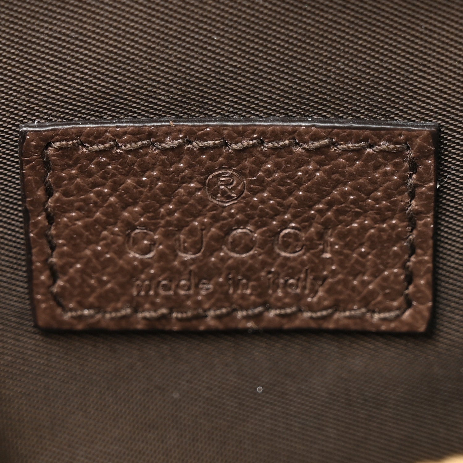 Gucci GG Supreme Monogram Textured Calfskin Web Medium Ophidia Cosmetic Case Beige Ebony New Acero 6 of 7