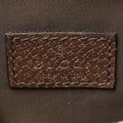 Gucci GG Supreme Monogram Textured Calfskin Web Medium Ophidia Cosmetic Case Beige Ebony New Acero 6 of 7