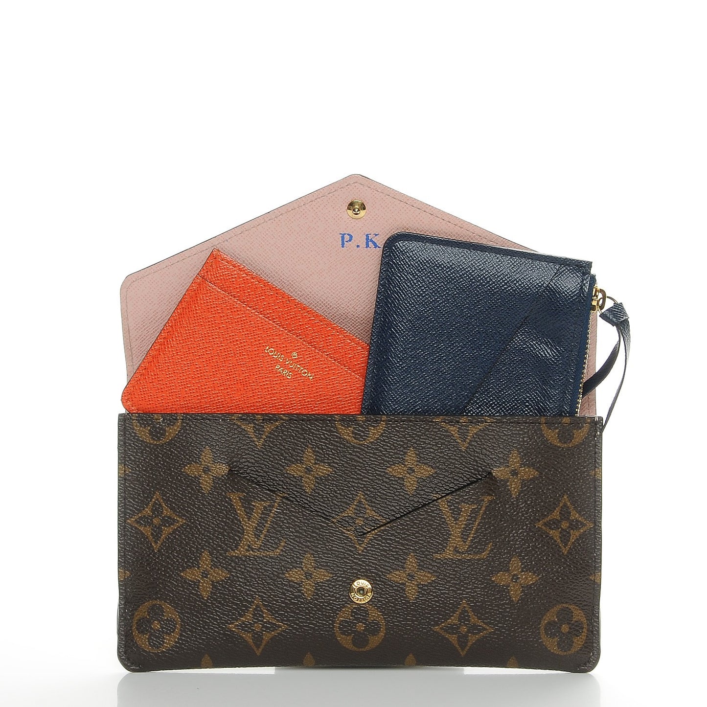 Monogram Jeanne Wallet Rose Ballerine
