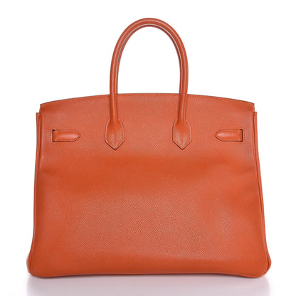 Hermes Epsom Birkin 35 Orange 4 of 37