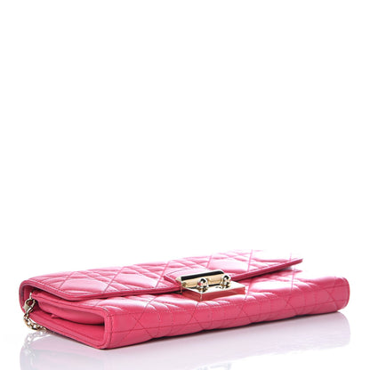 Christian Dior Lambskin Cannage Miss Dior Chain Wallet Fuchsia 4 of 11