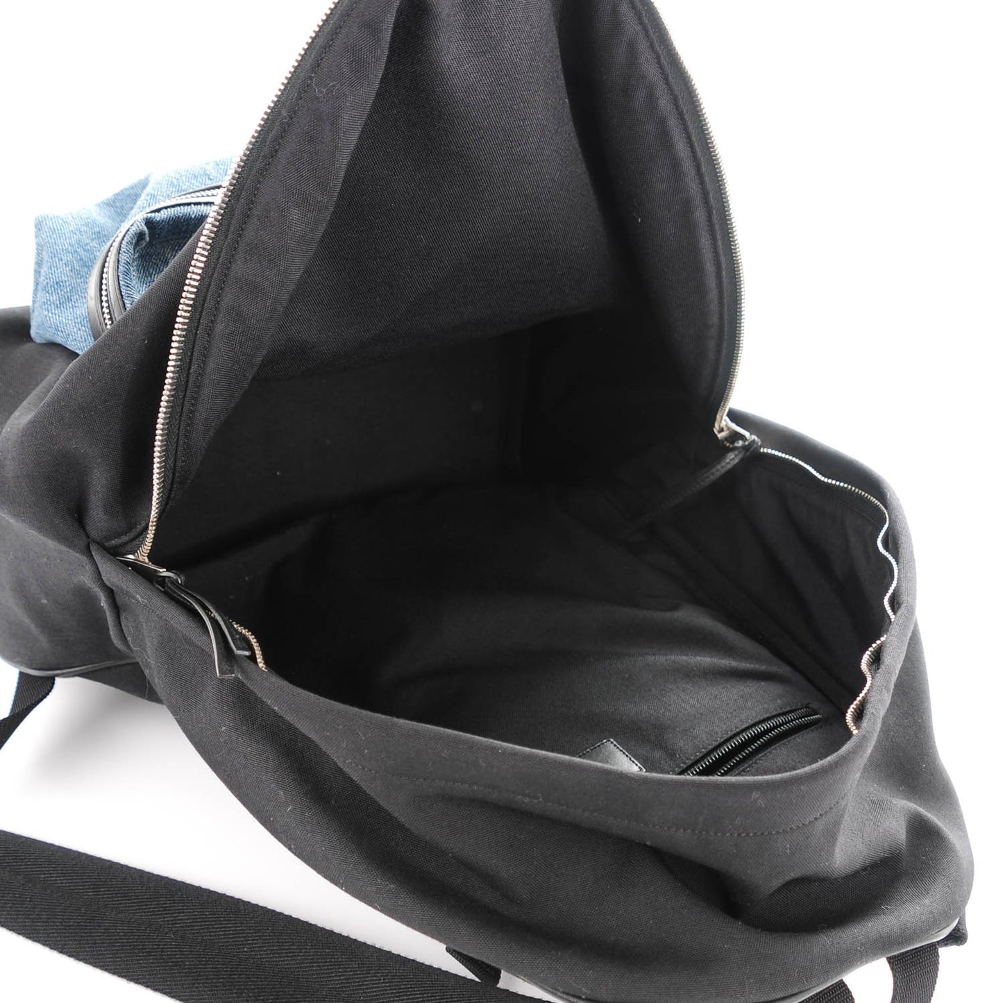 Nylon Denim Classic Hunting Backpack Black Light Blue