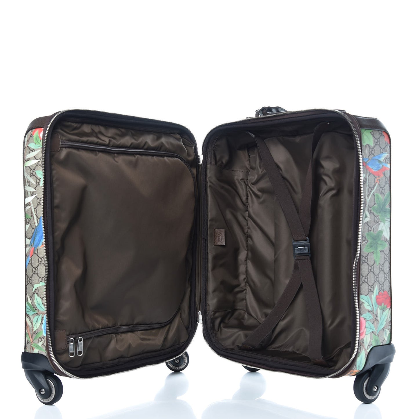 GG Supreme Monogram Tian Carry On Trolley Beige Multicolor New Acero
