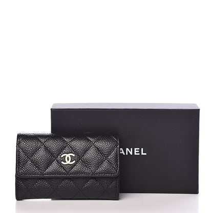 Chanel Caviar Quilted Flap Card Holder Black 10 of 10