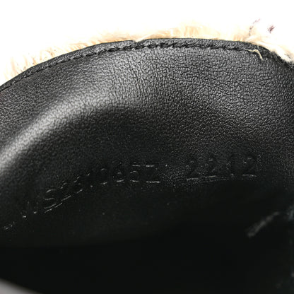 Hermes Toile Calfskin Fray Womens Destin Loafer 36.5 Black Prunoir 8 of 8