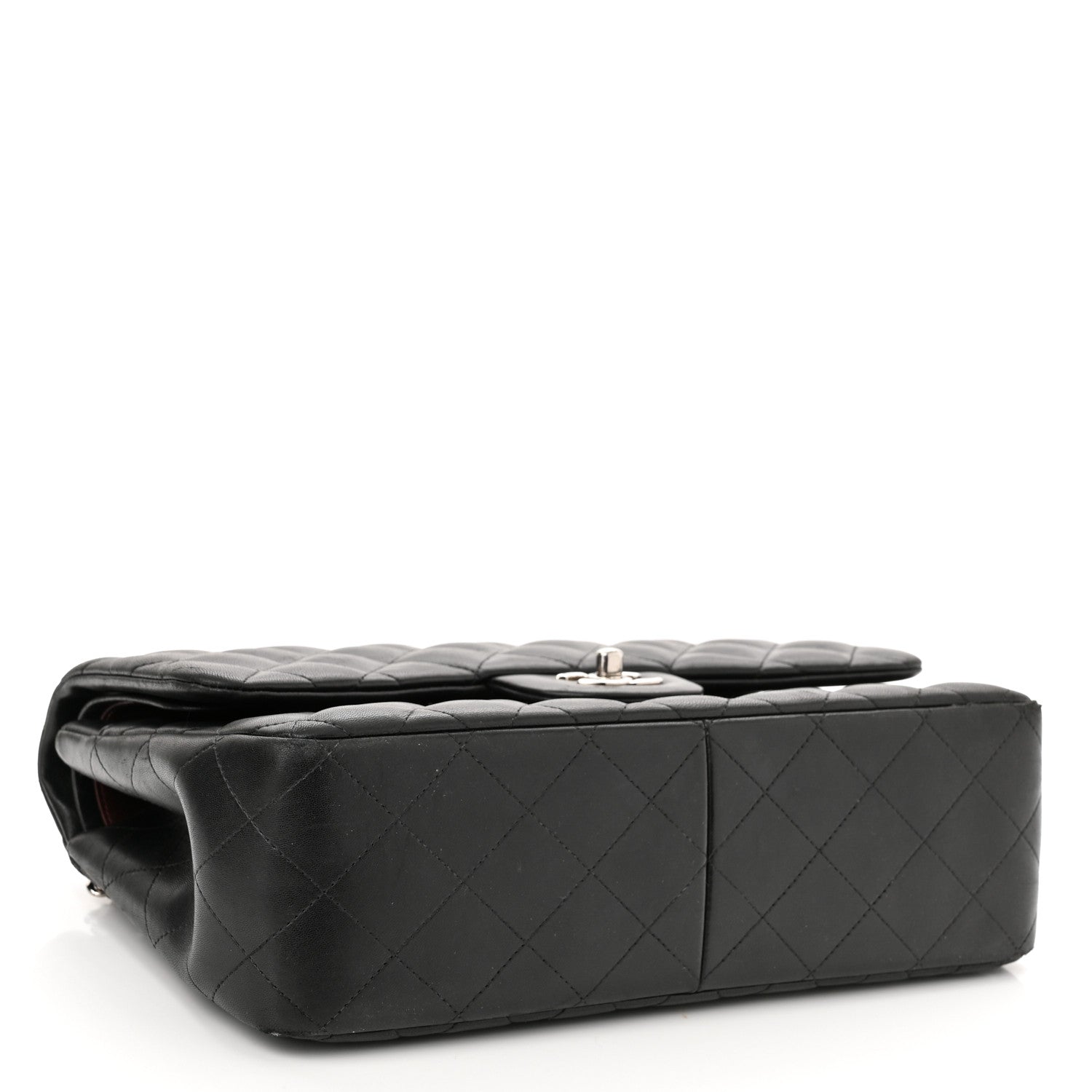 Chanel Lambskin Quilted Jumbo Double Flap Black 4 of 15
