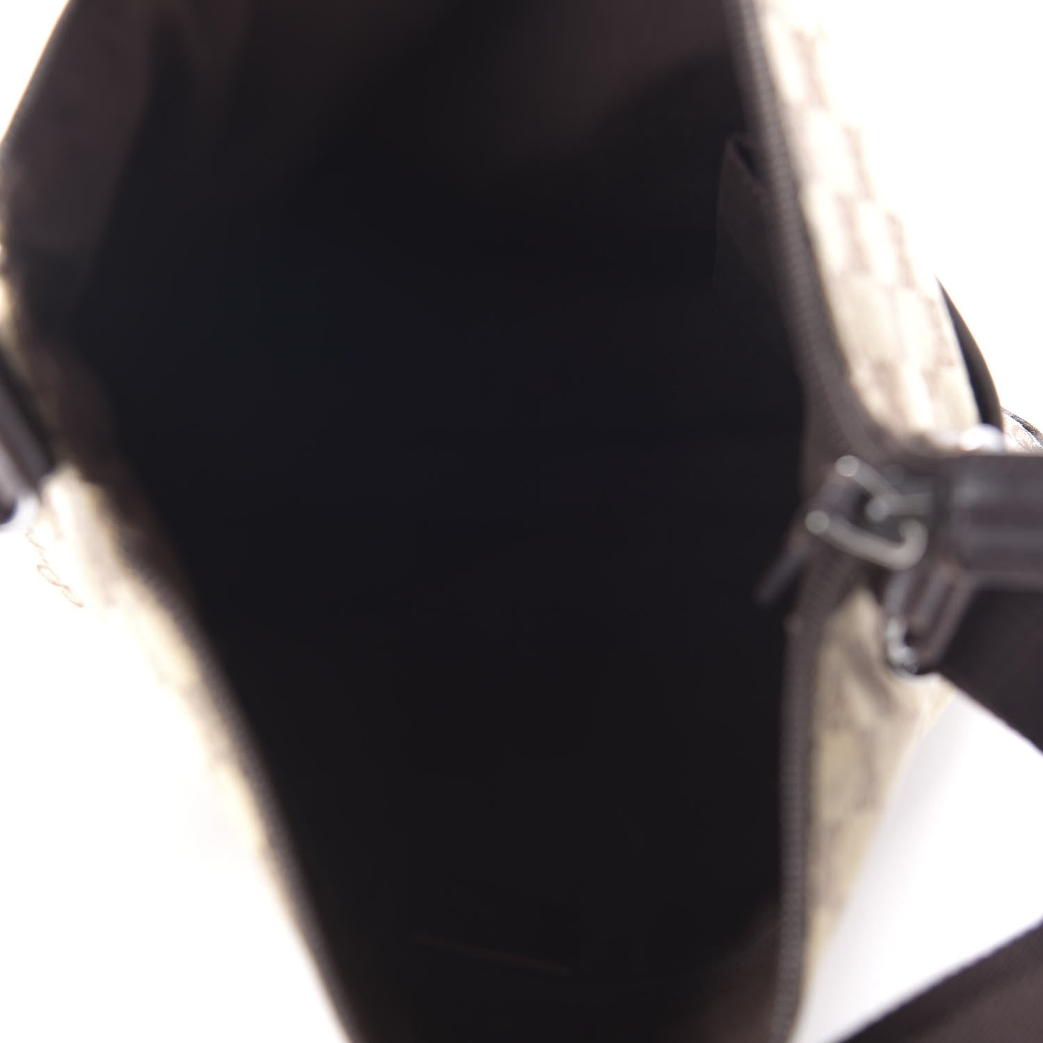 Gucci Monogram Calfskin Perforated Medium Flat Messenger Bag Dark Brown 5 of 11