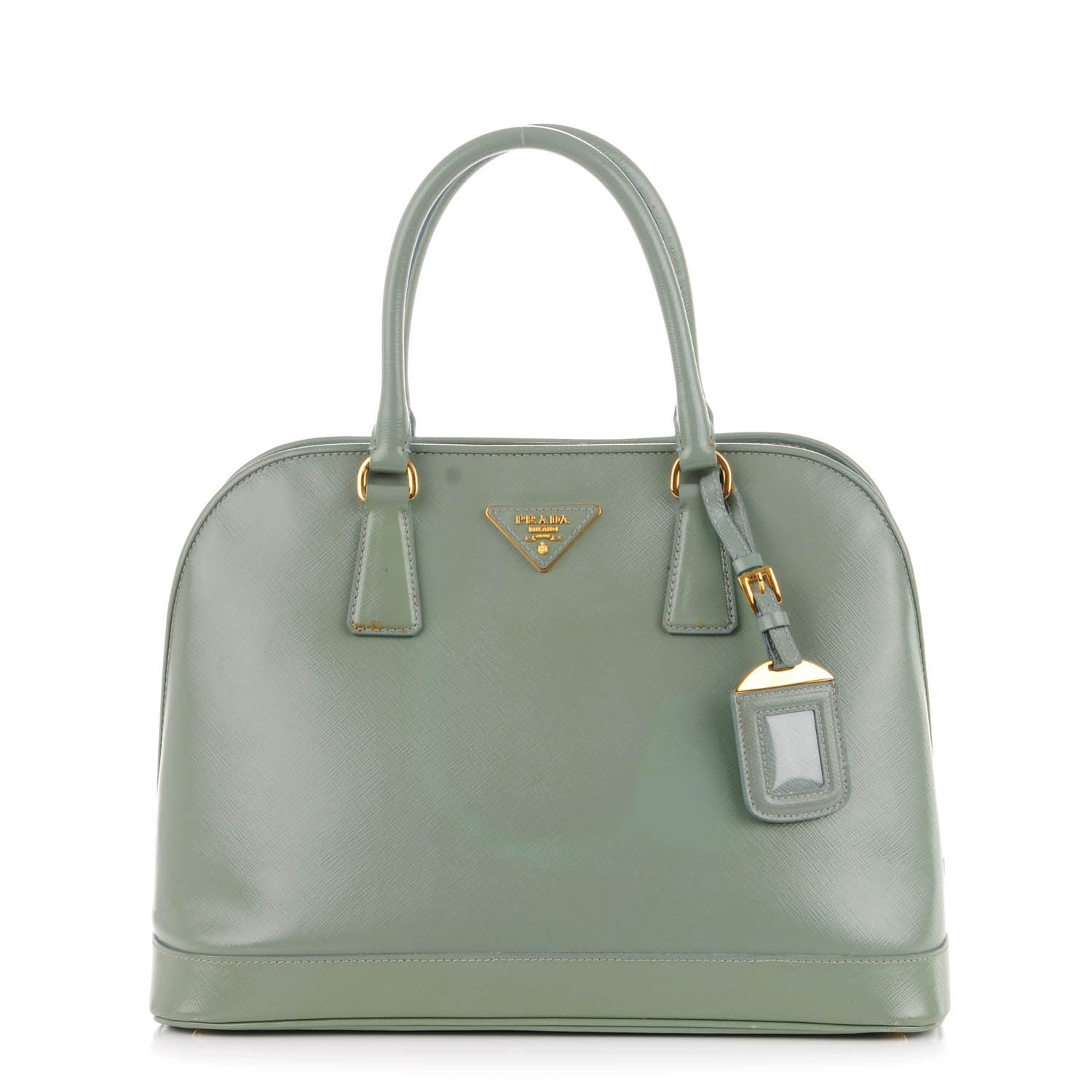 Prada Saffiano Vernice Open Promenade Tote Acquamarina 1 of 8