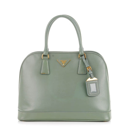 Prada Saffiano Vernice Open Promenade Tote Acquamarina 1 of 8