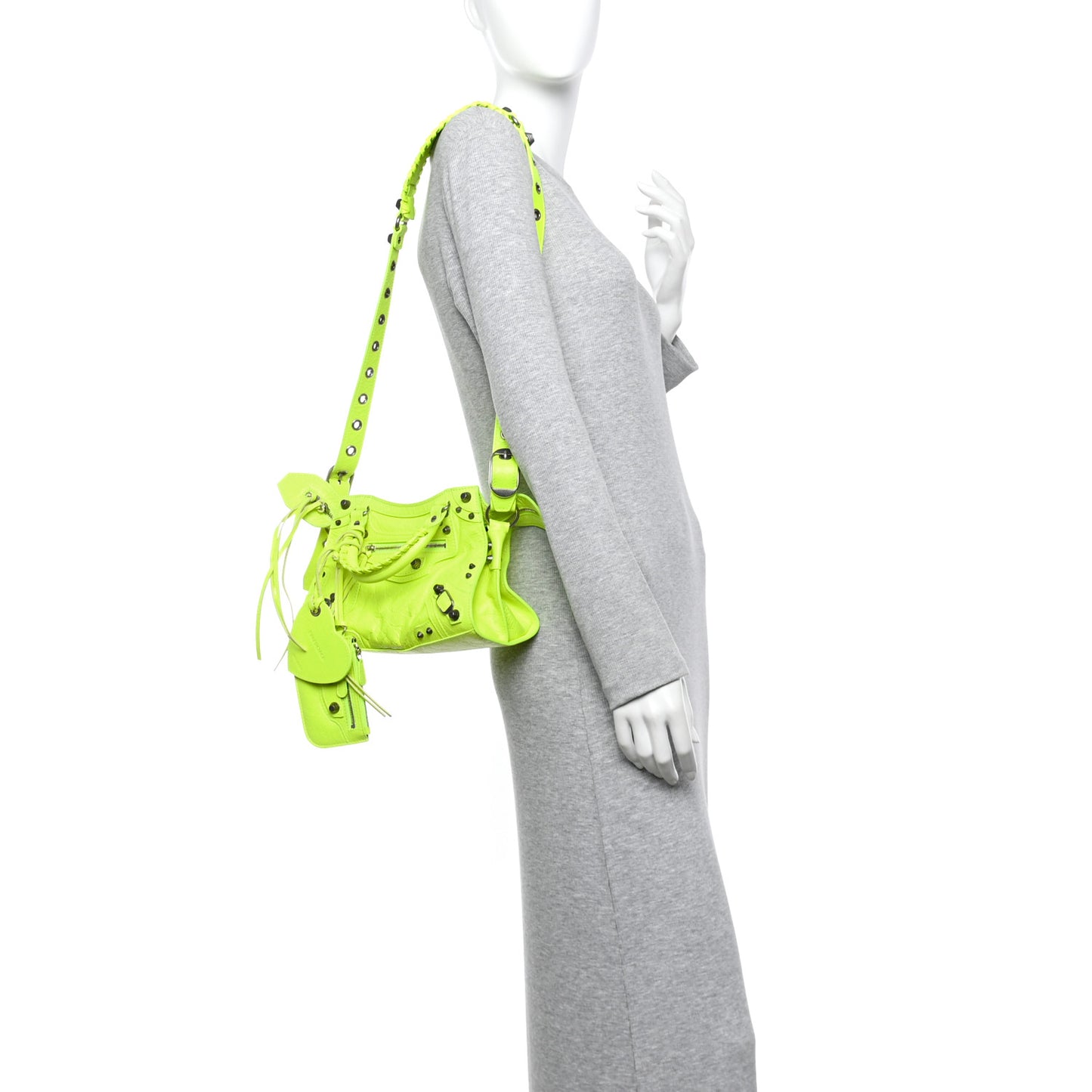 Agneau Arena Neo Cagole Handbag XS Fluo Yellow