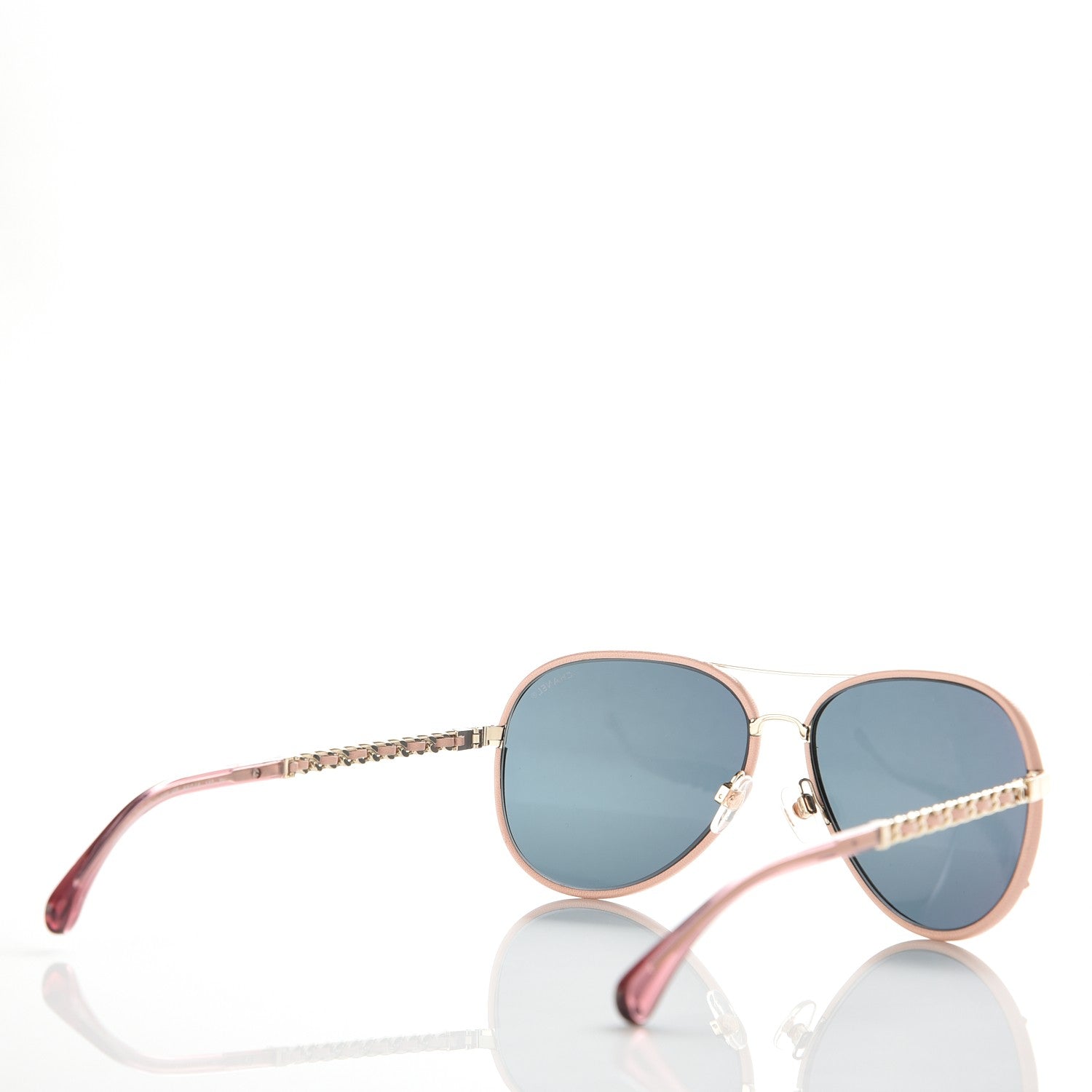 Chanel Pilot Winter Sunglasses 4219-Q Light Pink 4 of 9