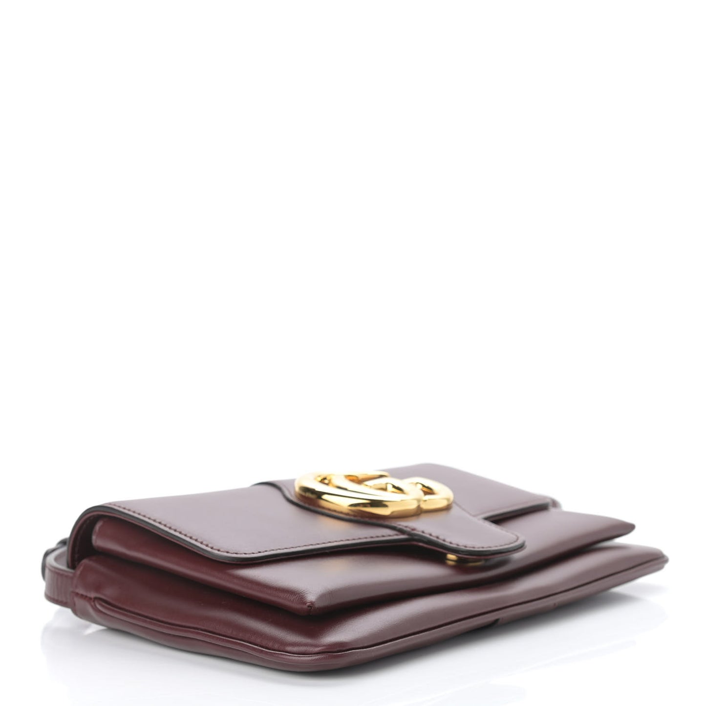 Vitello Palmellato Lux Small Arli Flap Shoulder Bag Vintage Bordeaux