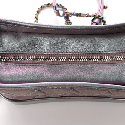 Chanel Iridescent Lambskin Calfskin Quilted Small Gabrielle Hobo Light Purple 13 of 13