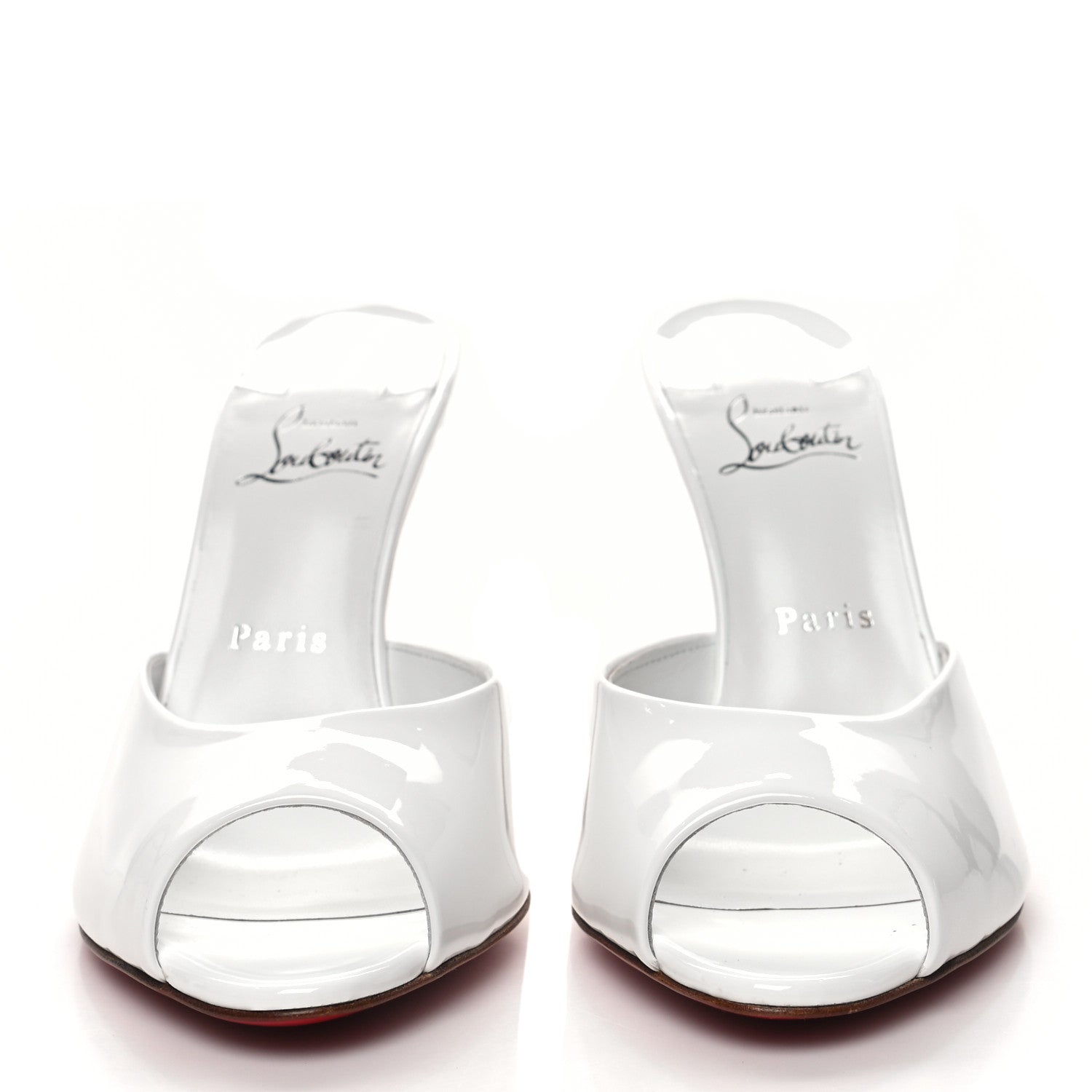 Christian Louboutin Patent Me Dolly 100 Sandals 38.5 White 2 of 7