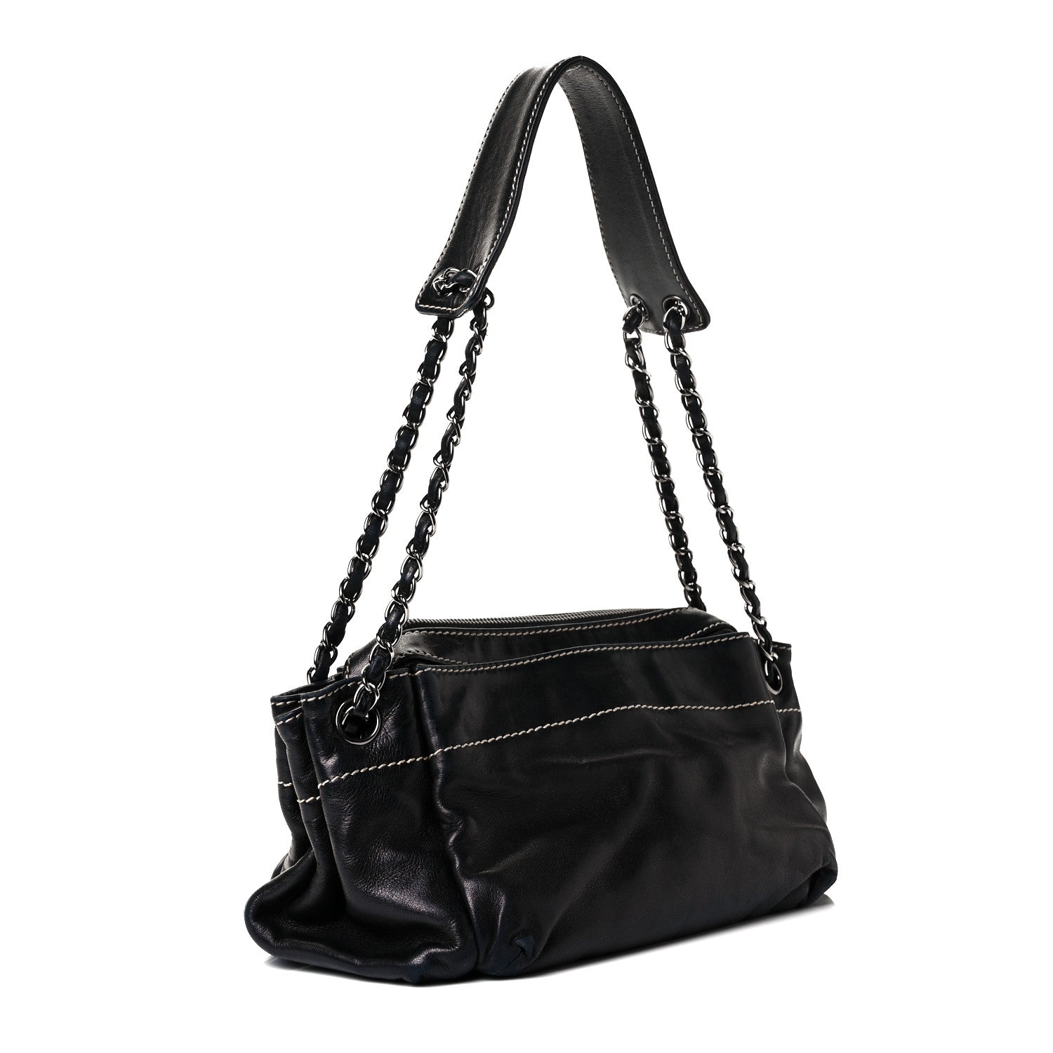 Chanel Lambskin Rock and Chic Shoulder Bag Black 2 of 7