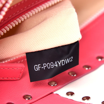 Valentino Garavani Vitello Colorblock Small Free Rockstud Single Handle Flap Bag Shadow Pink Optic White 8 of 10
