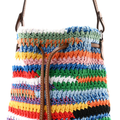 Miu Miu Fabric Crochet Drawstring Pouch Multicolor 8 of 11