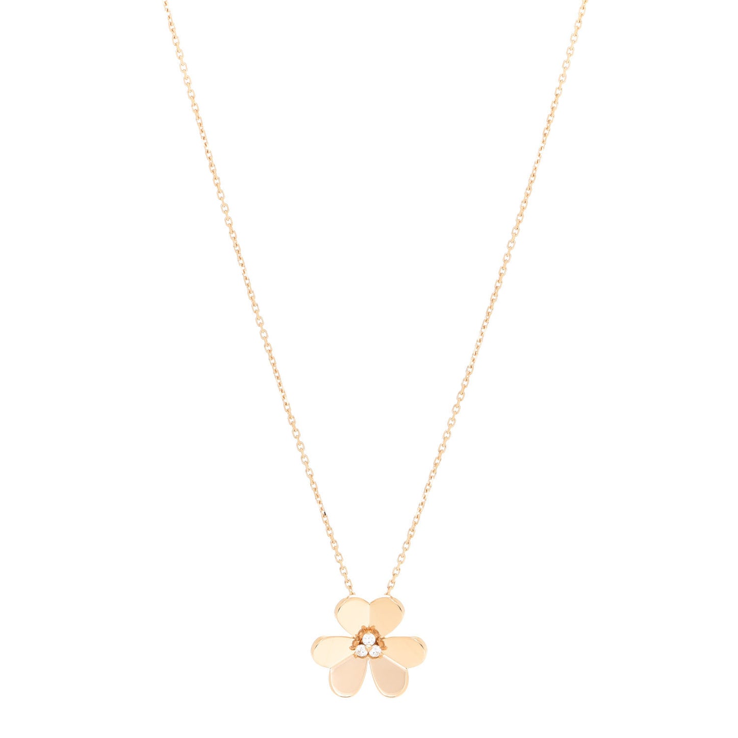 18K Yellow Gold Diamond Large Frivole Pendant Necklace