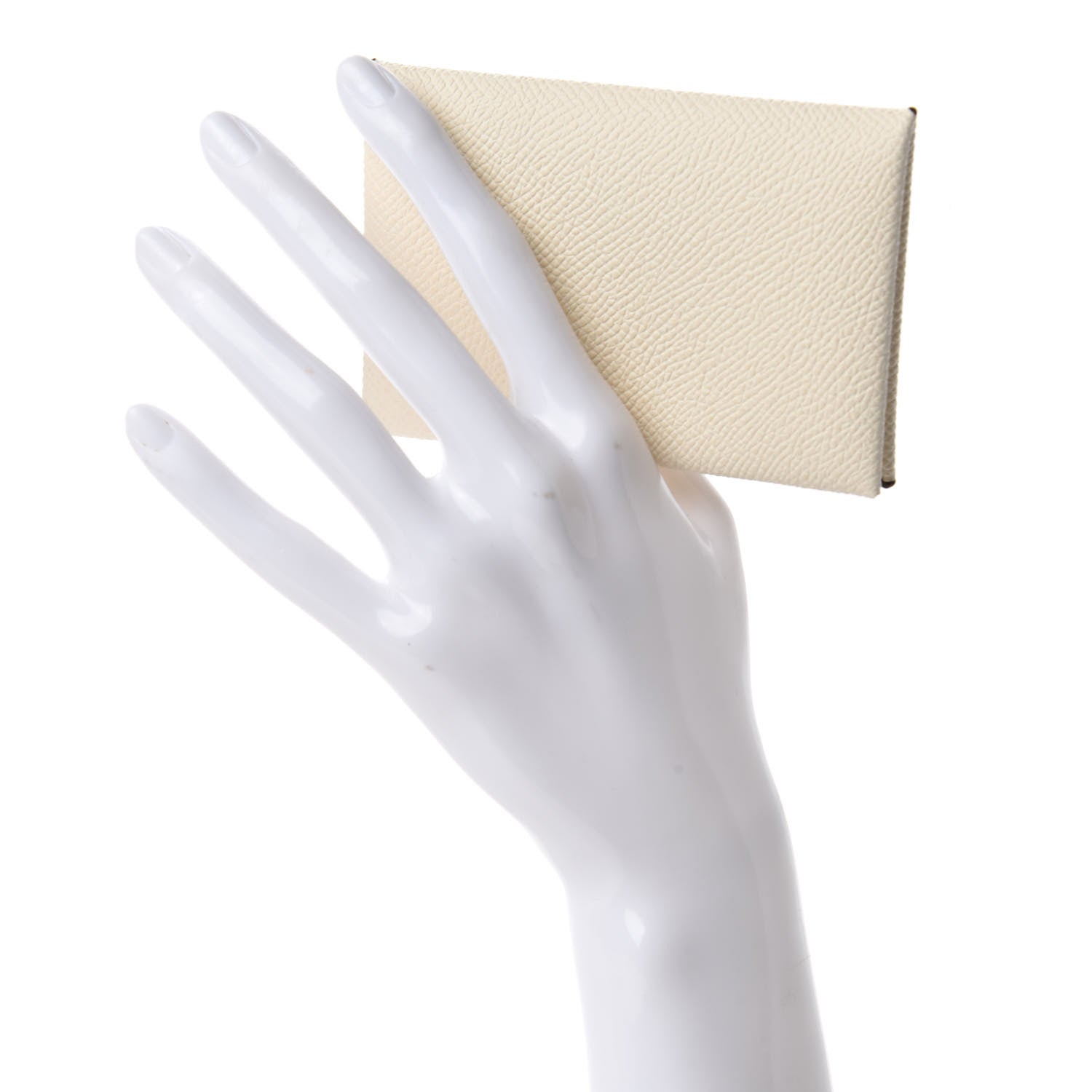 Hermes Epsom Verso Calvi Card Case Nata Sesame 2 of 8