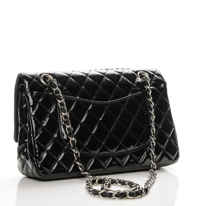 Chanel Patent Quilted Medium Double Flap Black 3 of 8
