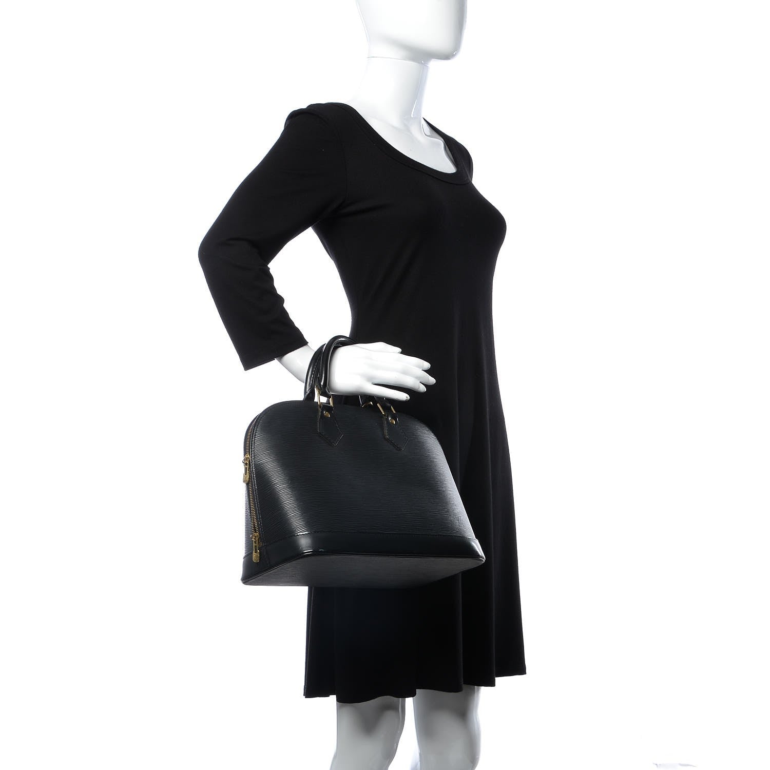 Louis Vuitton Epi Alma PM Black 2 of 11