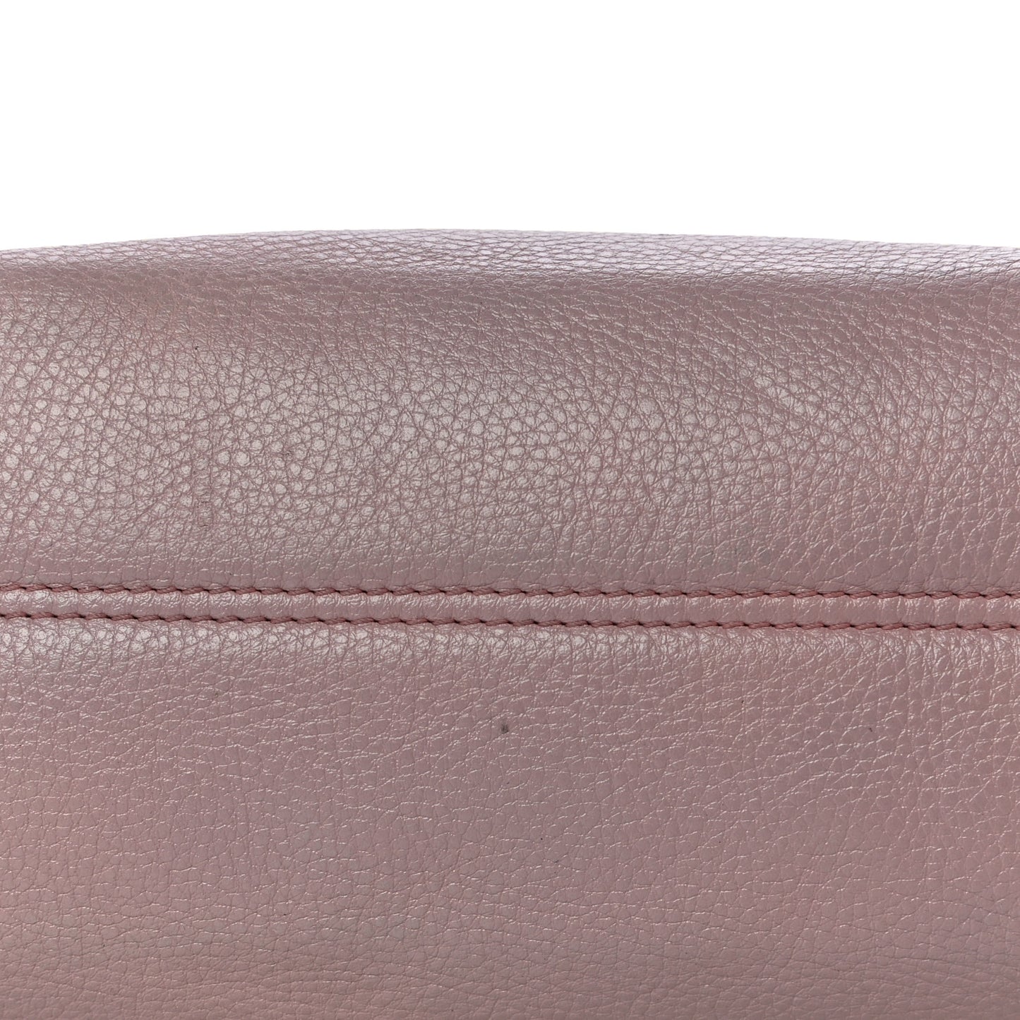 Grained Calfskin Shoulder Bag Pink
