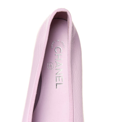Chanel Lambskin CC Cap Toe Ballerina Flats 37 Pink Light Pink 7 of 8