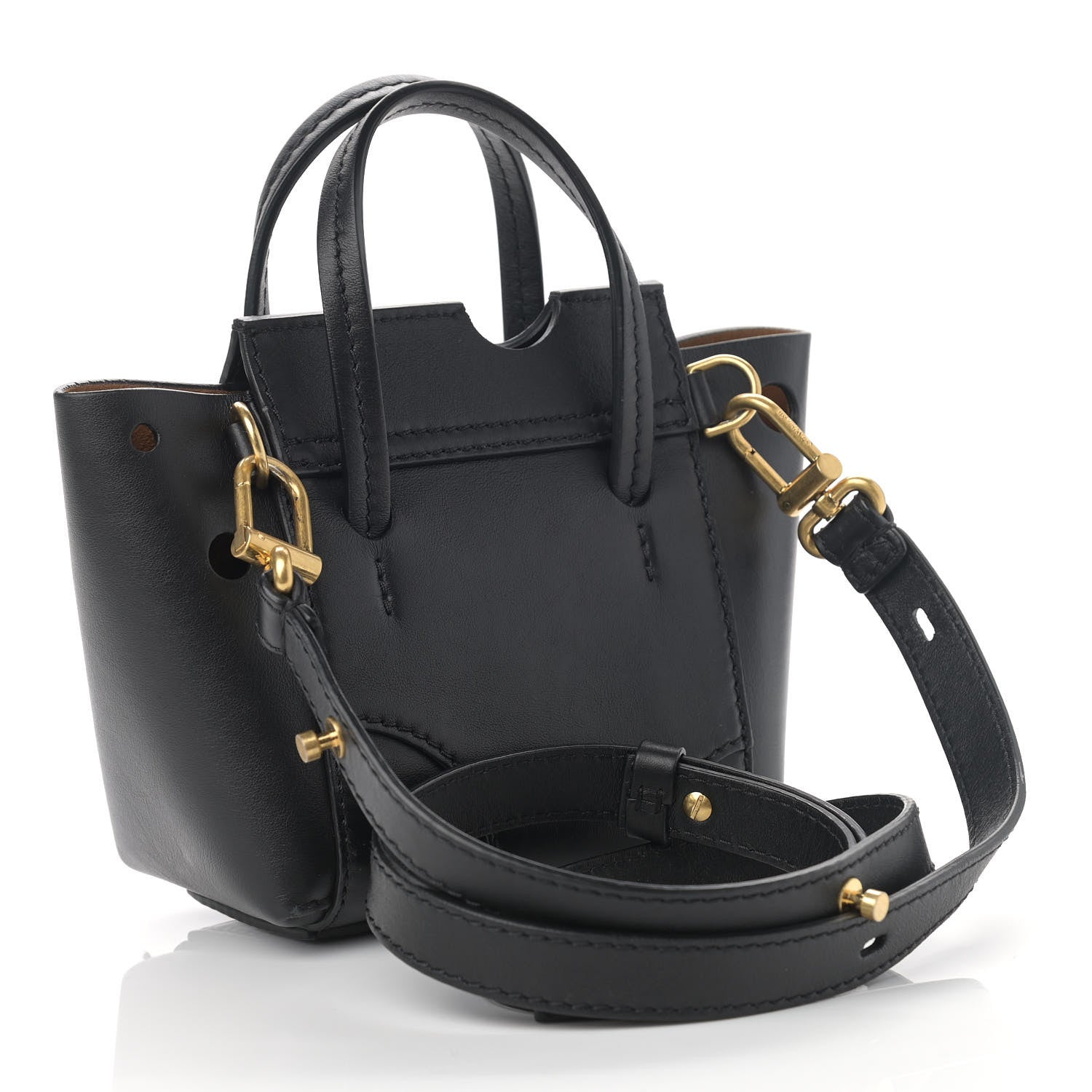 Off-White OFF WHITE Calfskin Burrow 16 Tote Black 2 of 11