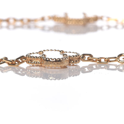 Van Cleef & Arpels 18K Yellow Gold Mother of Pearl 10 Motifs Vintage Alhambra Necklace 5 of 7
