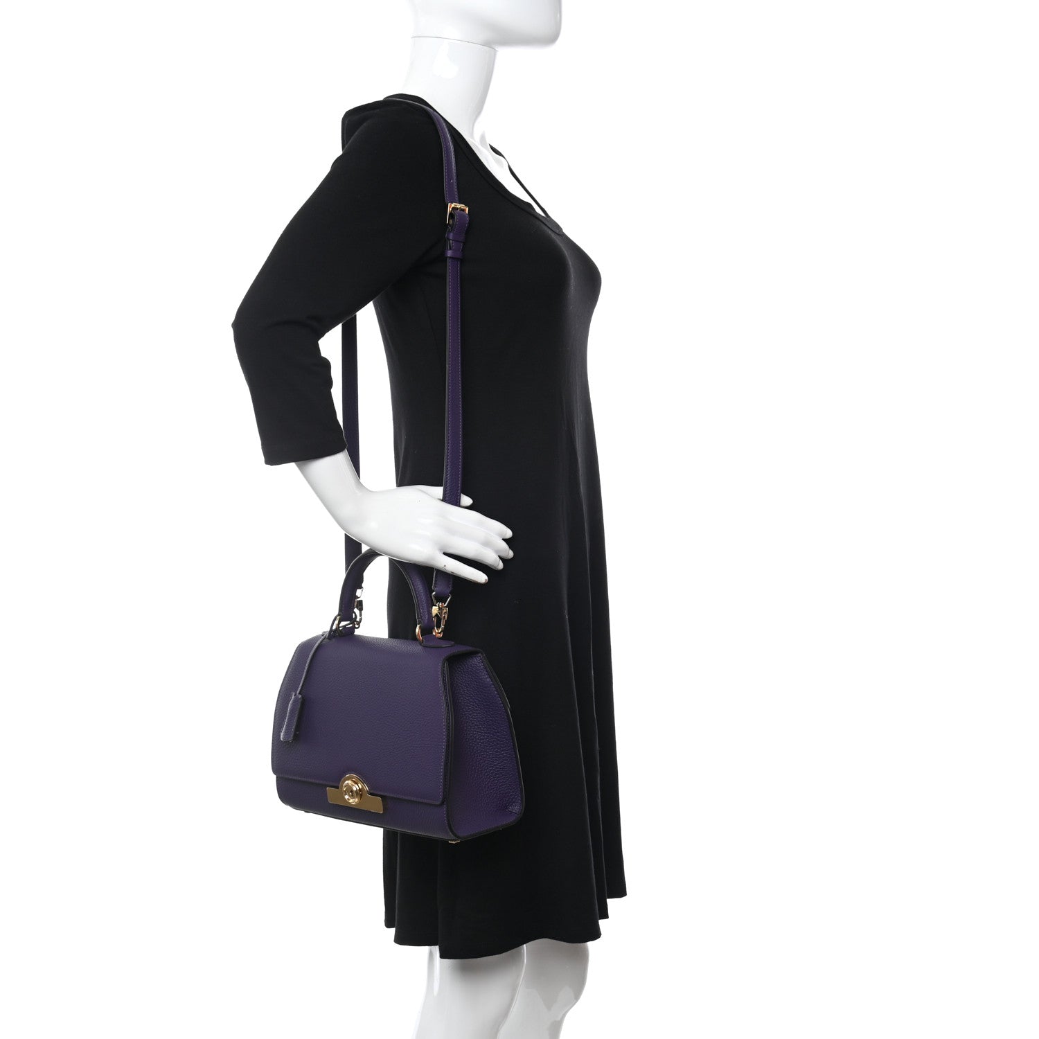 Moynat Taurillon Blush Rejane PM Anemone 2 of 9