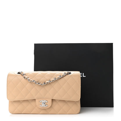 Chanel Caviar Quilted Medium Double Flap Beige 11 of 11
