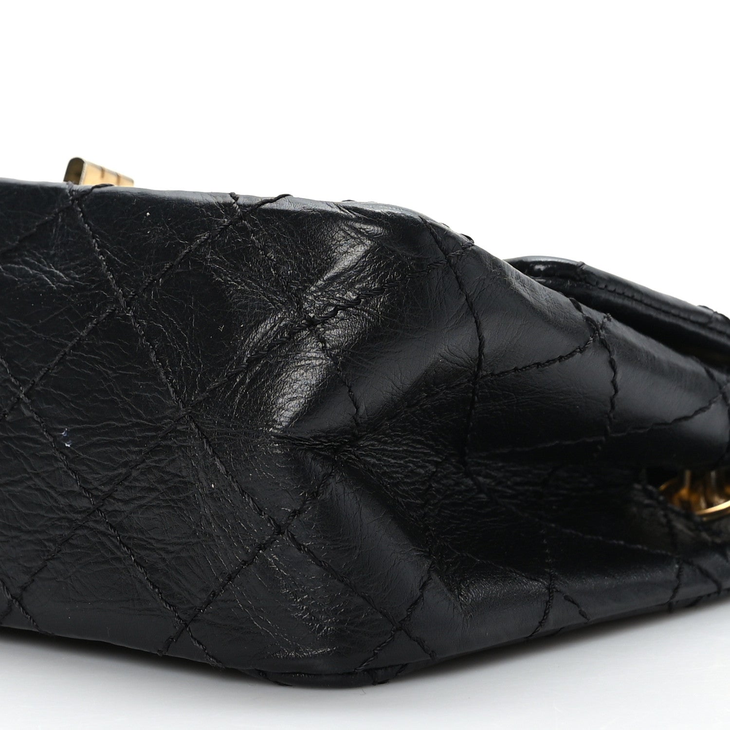 Chanel Aged Calfskin Quilted 2.55 Reissue Mini Flap Black 9 of 9