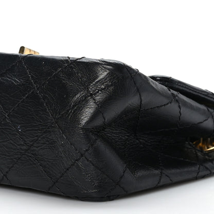 Chanel Aged Calfskin Quilted 2.55 Reissue Mini Flap Black 9 of 9