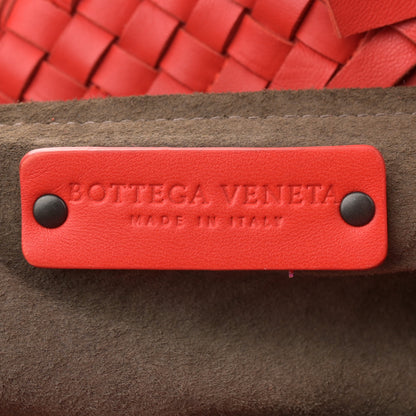 Bottega Veneta Nappa Intrecciato Patchwork Frayed Tote Red 6 of 12