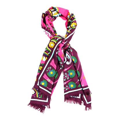 Hermes Cashmere Silk Skyros Scarf 1 of 4